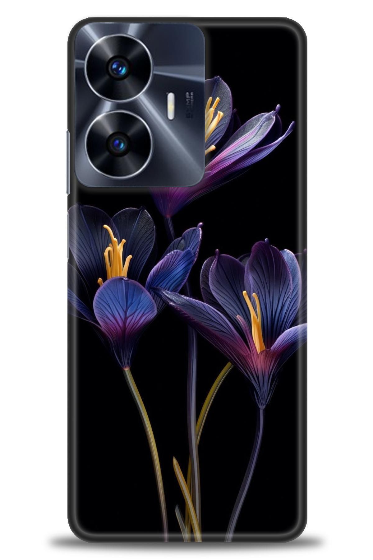 realme C55 İle Uyumlu HD Baskılı Desenli Silikon Kılıf - 412