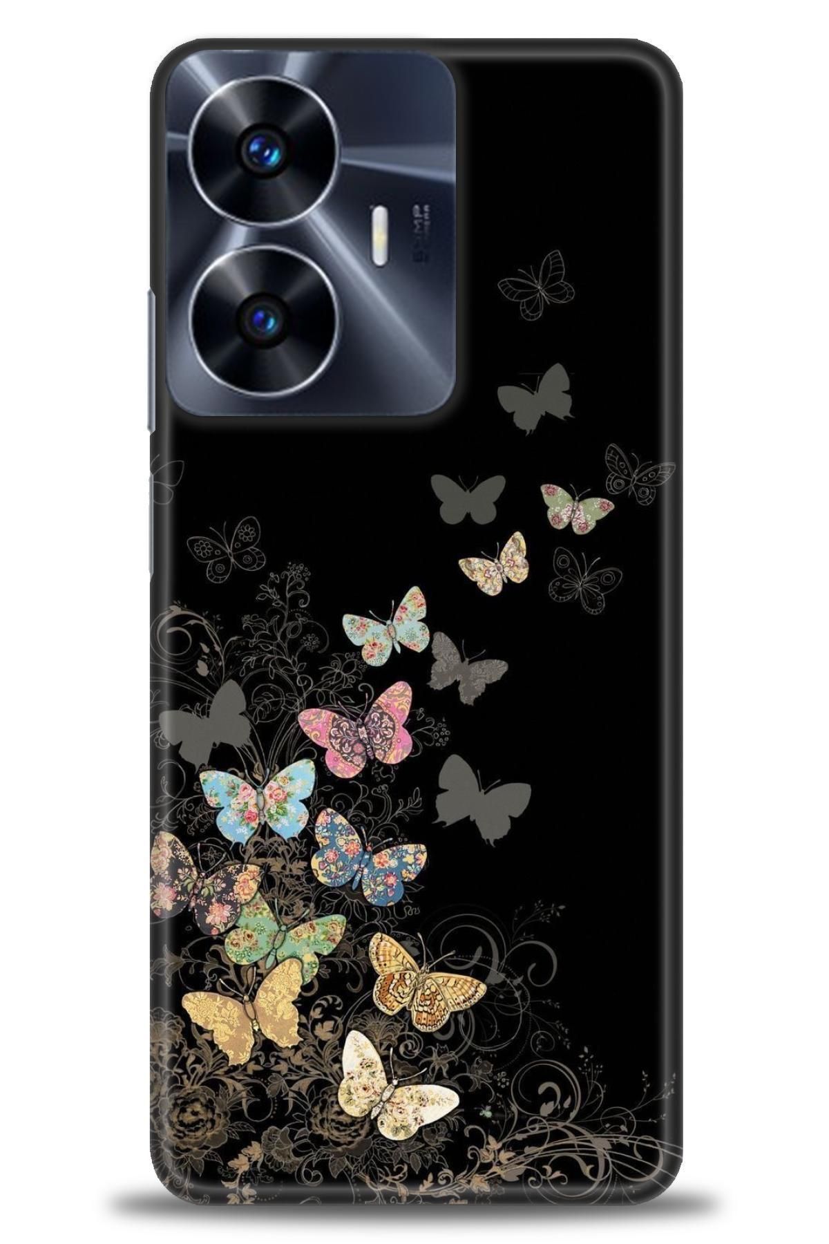 realme C55 İle Uyumlu HD Baskılı Desenli Silikon Kılıf - 524