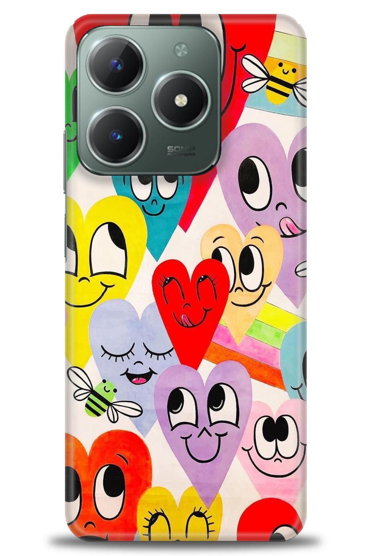 realme C61 / C63 İle Uyumlu HD Baskılı Desenli Silikon Kılıf - 1