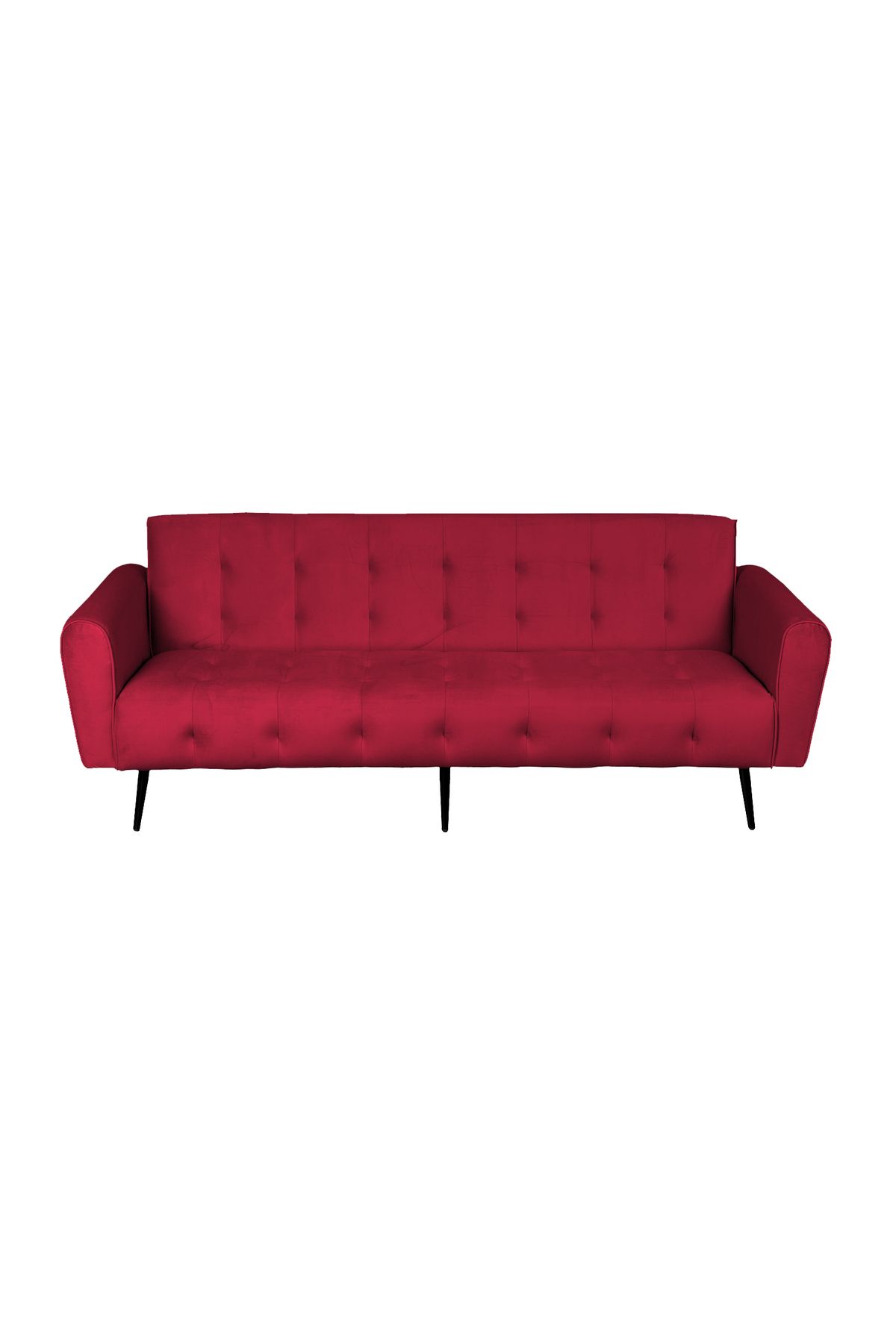 Lazy Vibes-moon | 2 In 1 Sofabed Velvet Upholstered - Burgundy 2