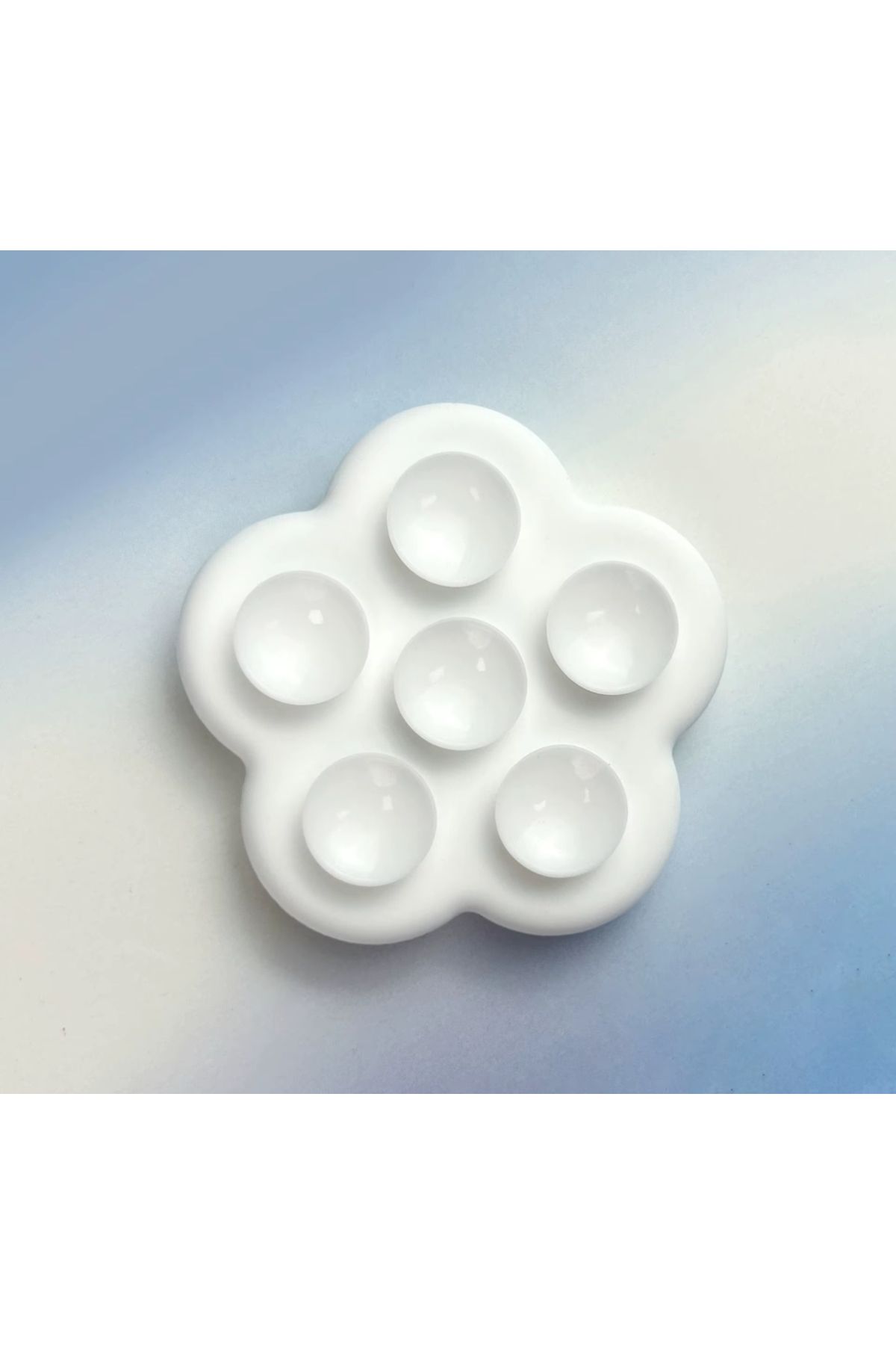 Buççin Beyaz Telefon Arkası Yapışkanı Çiçek Desenli Telefon Arkası Tutucu Dayanıklı Yapışkanlı Popsockets