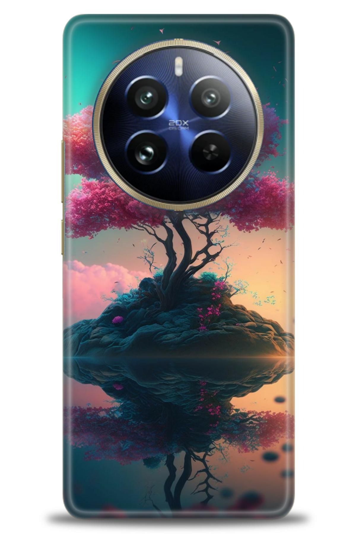 realme 12 4G / 12 Plus İle Uyumlu HD Baskılı Desenli Silikon Kılıf - 877