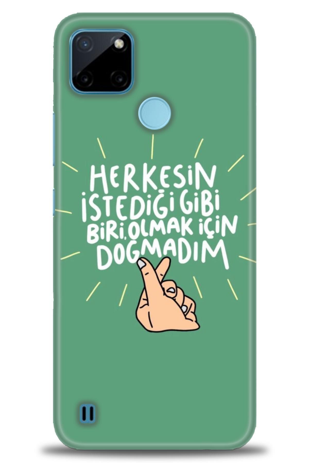 realme C21Y / C25Y İle Uyumlu HD Baskılı Desenli Silikon Kılıf - 1079