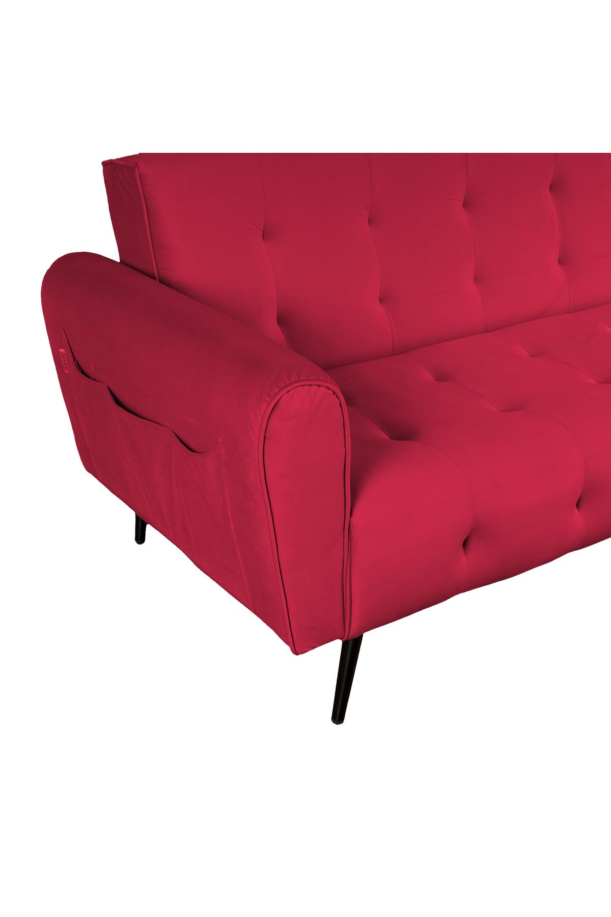 Lazy Vibes-moon | 2 In 1 Sofabed Velvet Upholstered - Burgundy 4