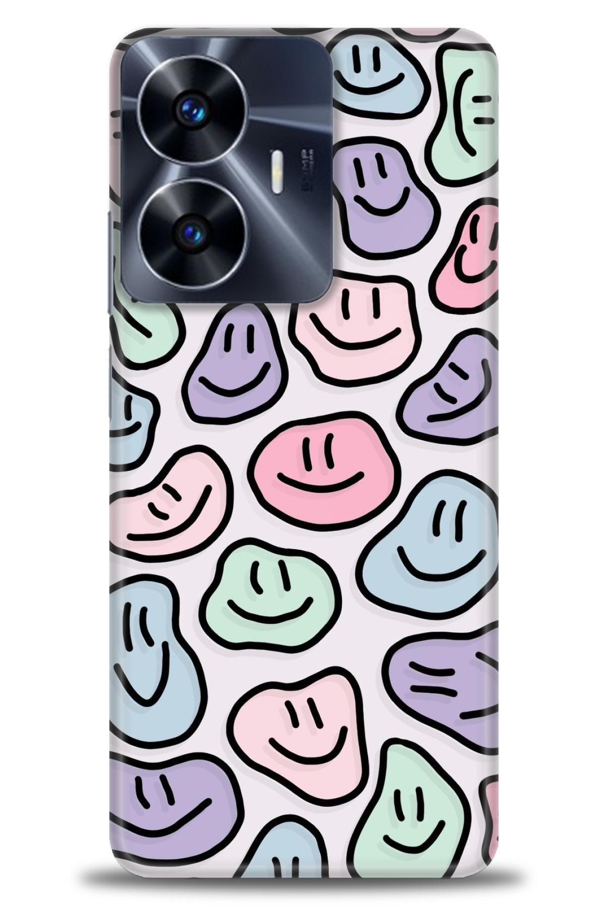 realme C55 İle Uyumlu HD Baskılı Desenli Silikon Kılıf - 70