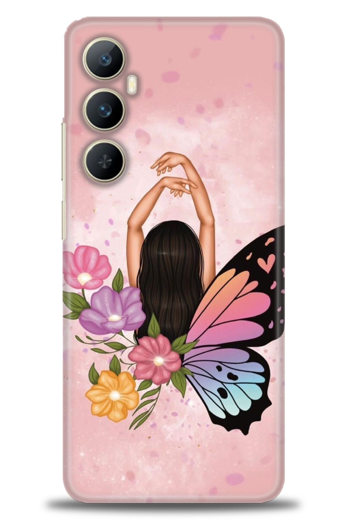 realme C65 İle Uyumlu HD Baskılı Desenli Silikon Kılıf - 698