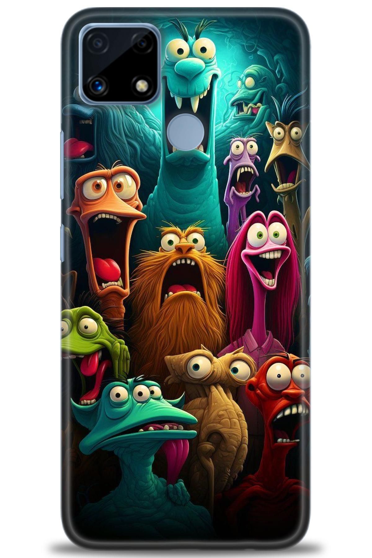 realme C25 / C25S İle Uyumlu HD Baskılı Desenli Silikon Kılıf - 481