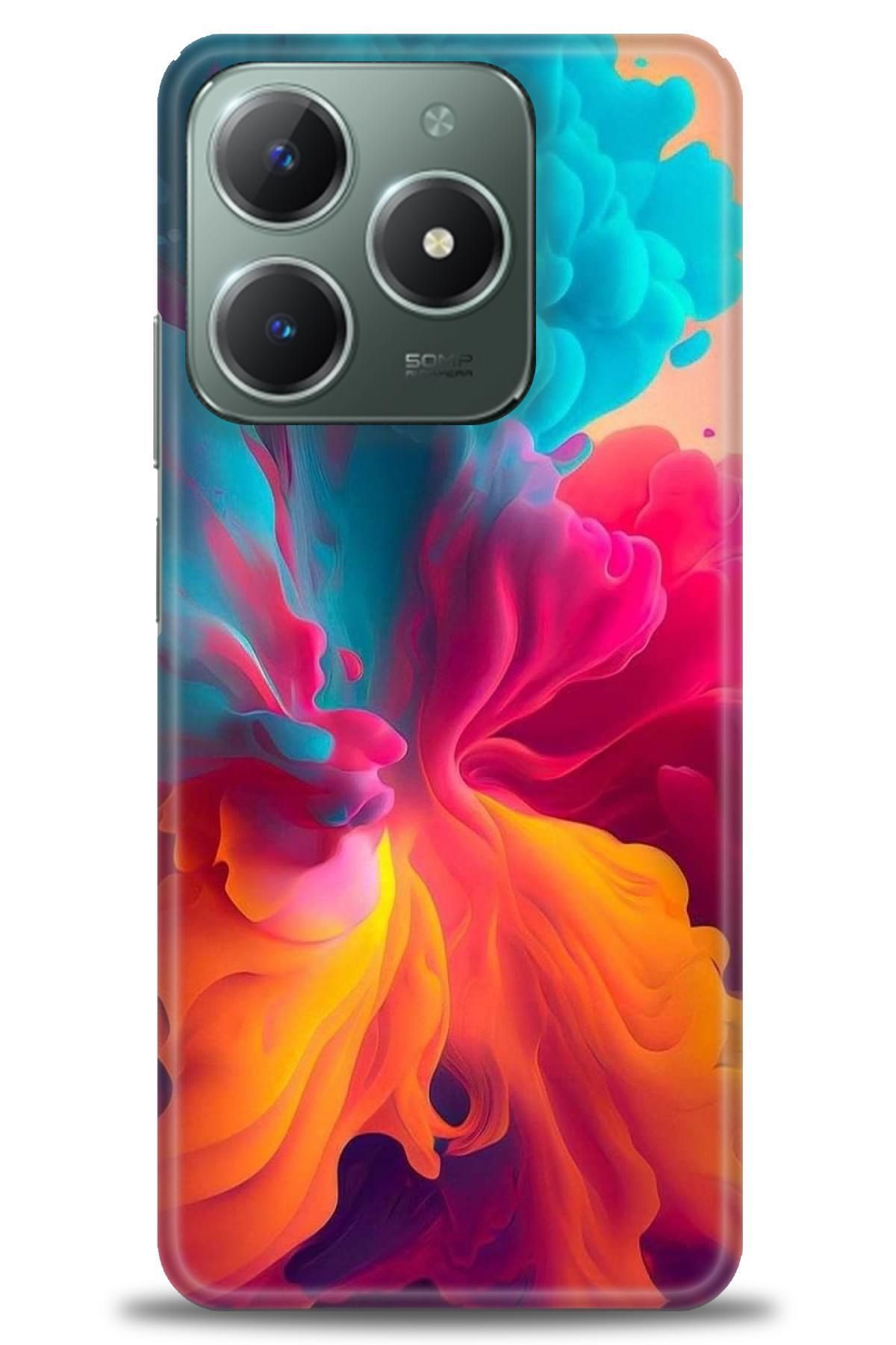 realme C61 / C63 İle Uyumlu HD Baskılı Desenli Silikon Kılıf - 804