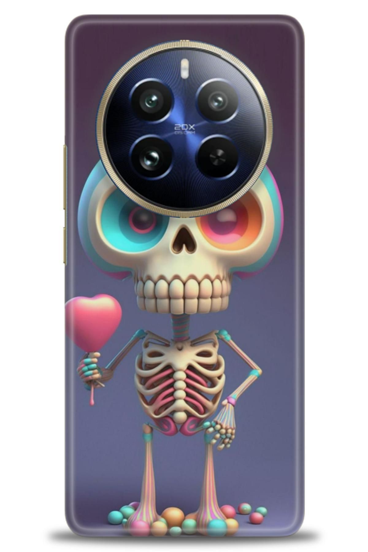 realme 12 4G / 12 Plus İle Uyumlu HD Baskılı Desenli Silikon Kılıf - 795