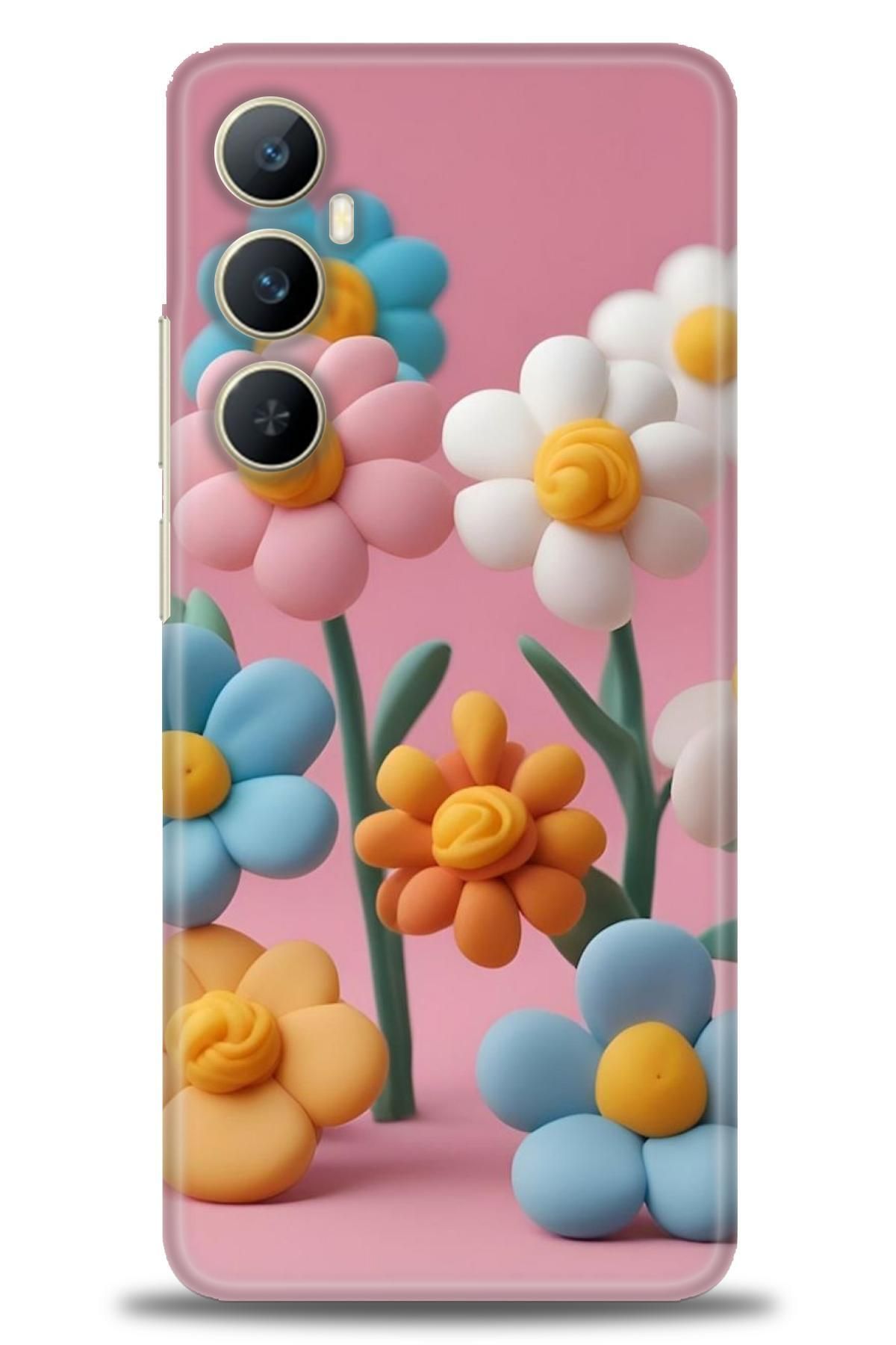 realme C65 İle Uyumlu HD Baskılı Desenli Silikon Kılıf - 531