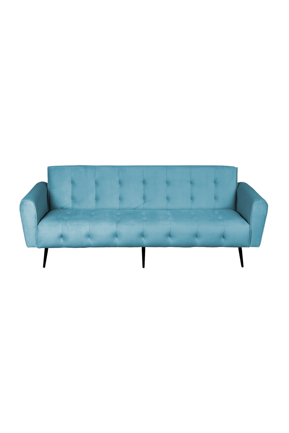 Lazy Vibes-moon | 2 In 1 Sofabed Velvet Upholstered - Light Turquoise 2