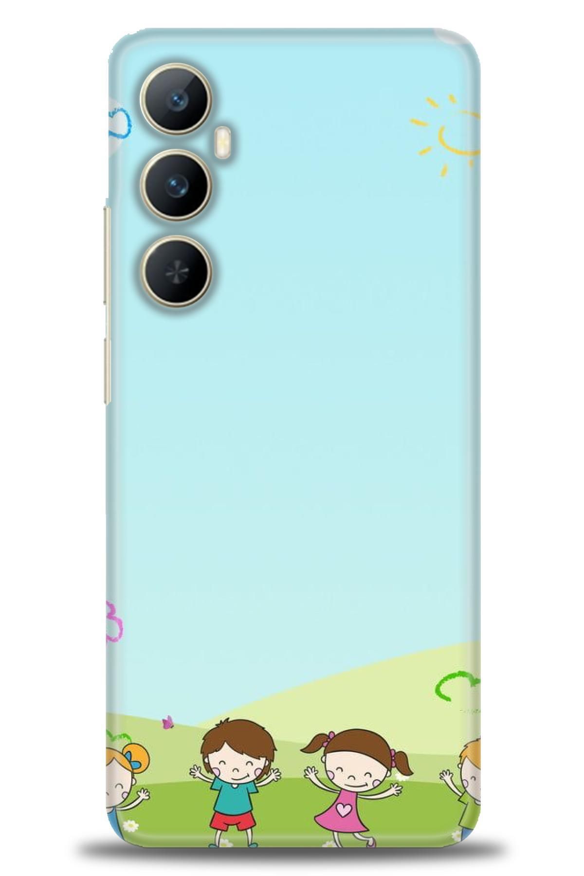 realme C65 İle Uyumlu HD Baskılı Desenli Silikon Kılıf - 594