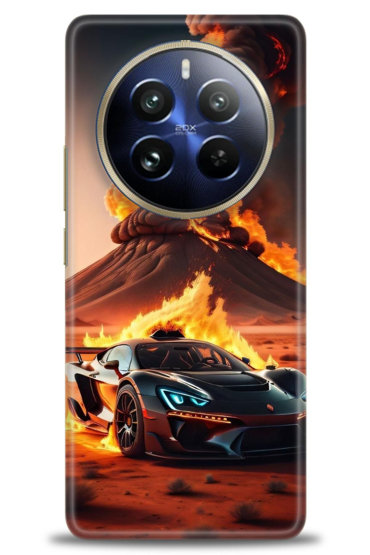 realme 12 4G / 12 Plus İle Uyumlu HD Baskılı Desenli Silikon Kılıf - 856