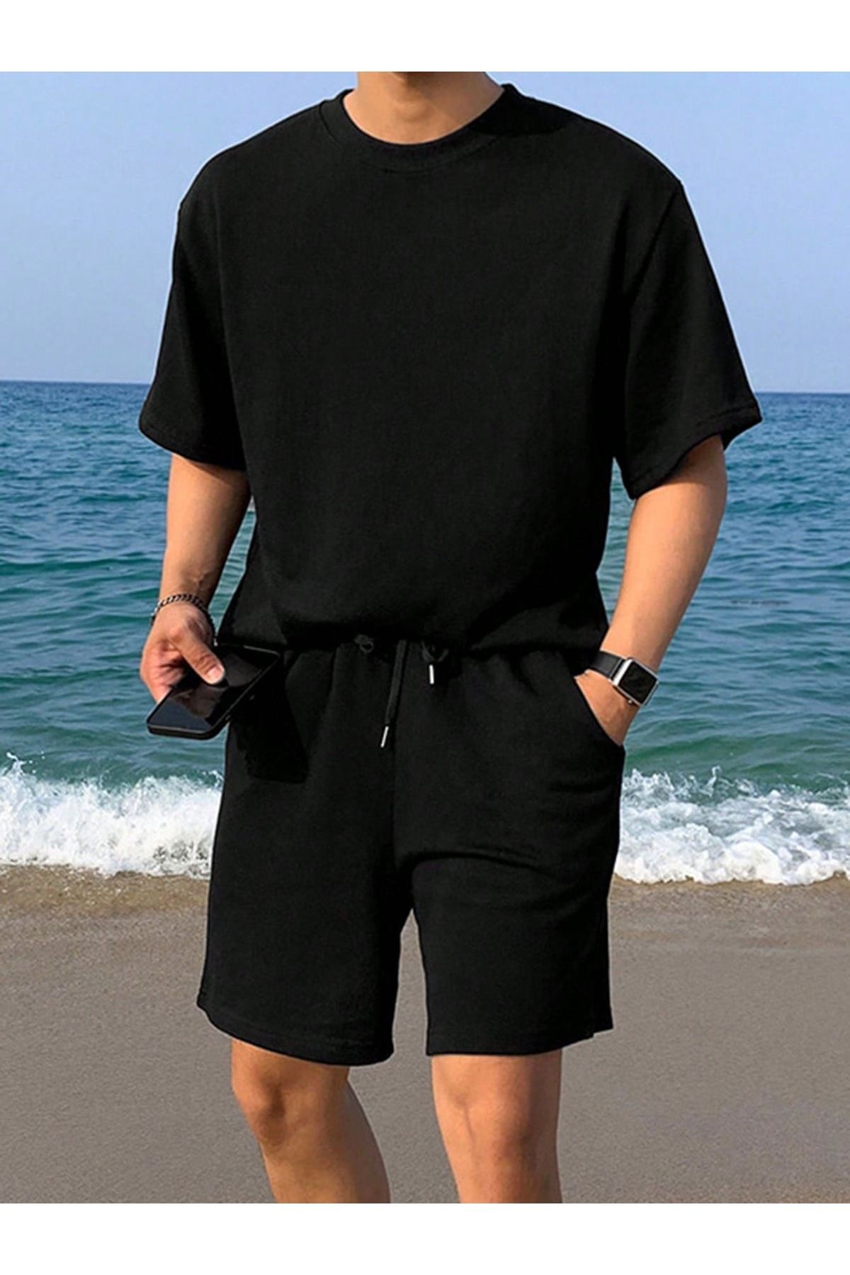 EQİ Erkek t-shirt-şort takım