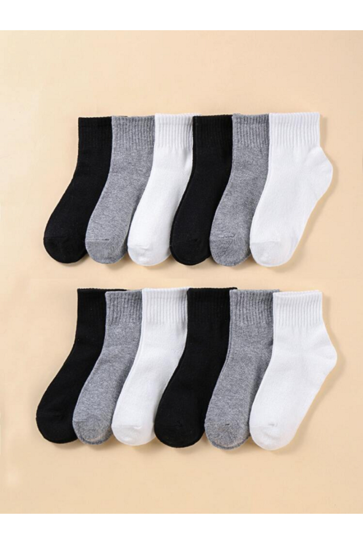 Black Arden Socks Unisex Çocuk Çorap Seti 5'li Okul Günlük Mevsimlik fotoğrafı 5 (önizleme)