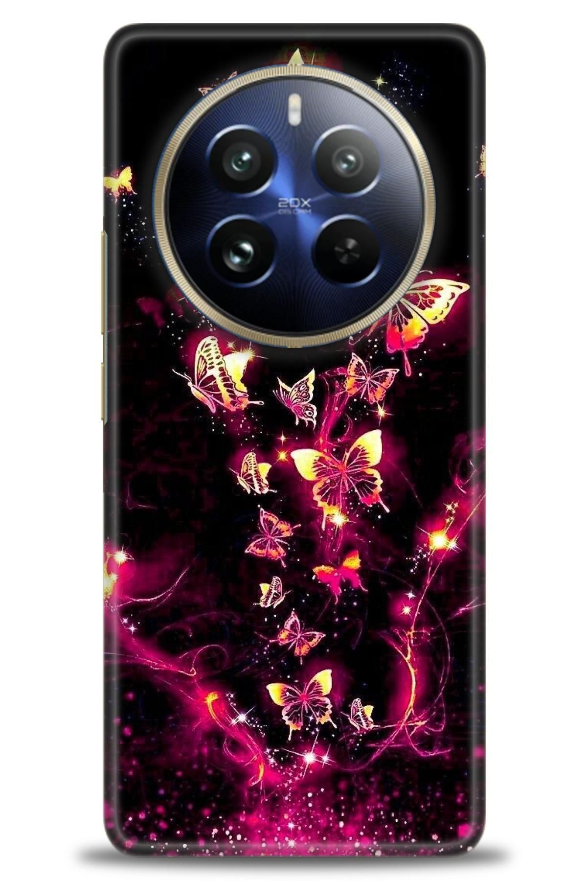realme 12 4G / 12 Plus İle Uyumlu HD Baskılı Desenli Silikon Kılıf - 614