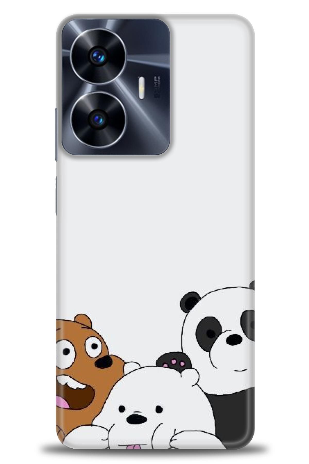 realme C55 İle Uyumlu HD Baskılı Desenli Silikon Kılıf - 596