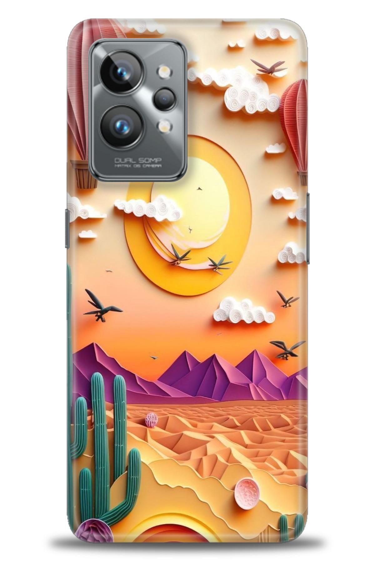 realme GT2 Pro İle Uyumlu HD Baskılı Desenli Silikon Kılıf - 849