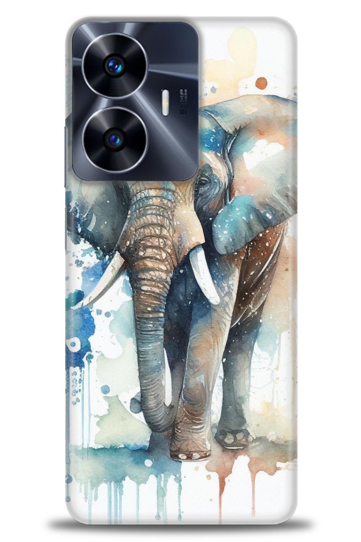 realme C55 İle Uyumlu HD Baskılı Desenli Silikon Kılıf - 109