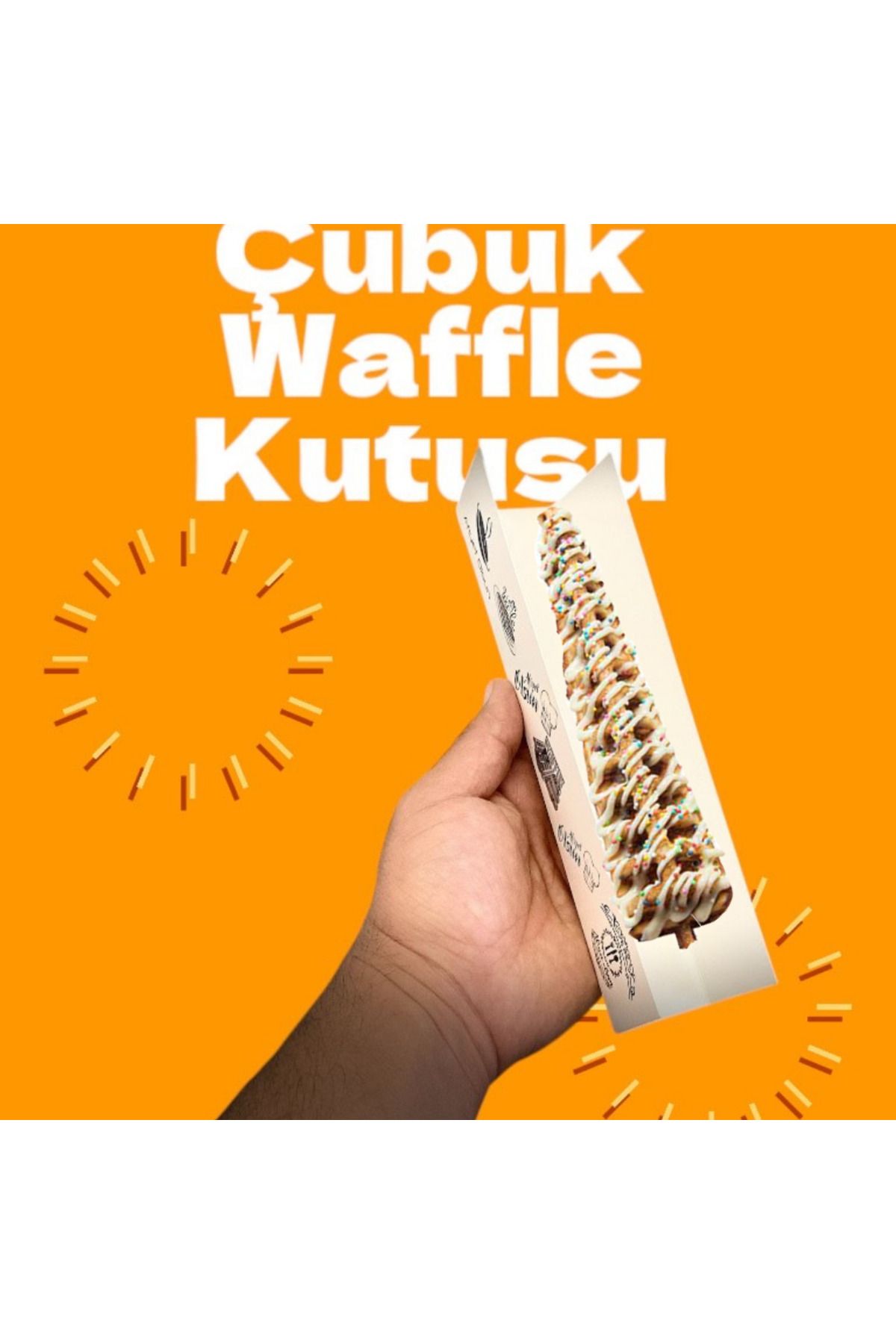 SMH 1000 Adet Çubuk Waffle Kutusu|Stick Waffle Külahı