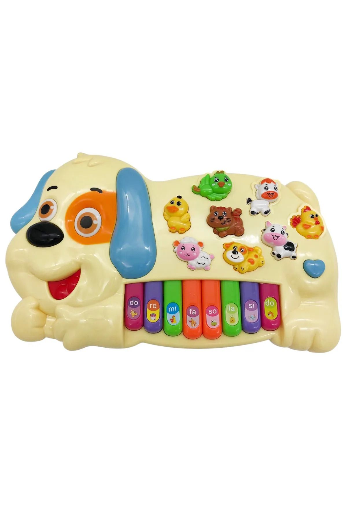 Can Ali Toys KÖPEK PİYANO CNL-2223 ÇİFTLİK HAYVANLARI SESLİ IŞIKLI 18M+