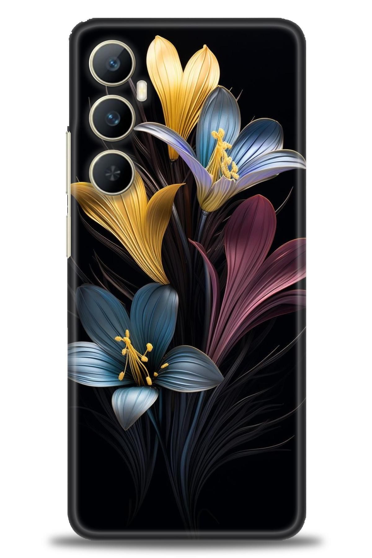realme C65 İle Uyumlu HD Baskılı Desenli Silikon Kılıf - 411