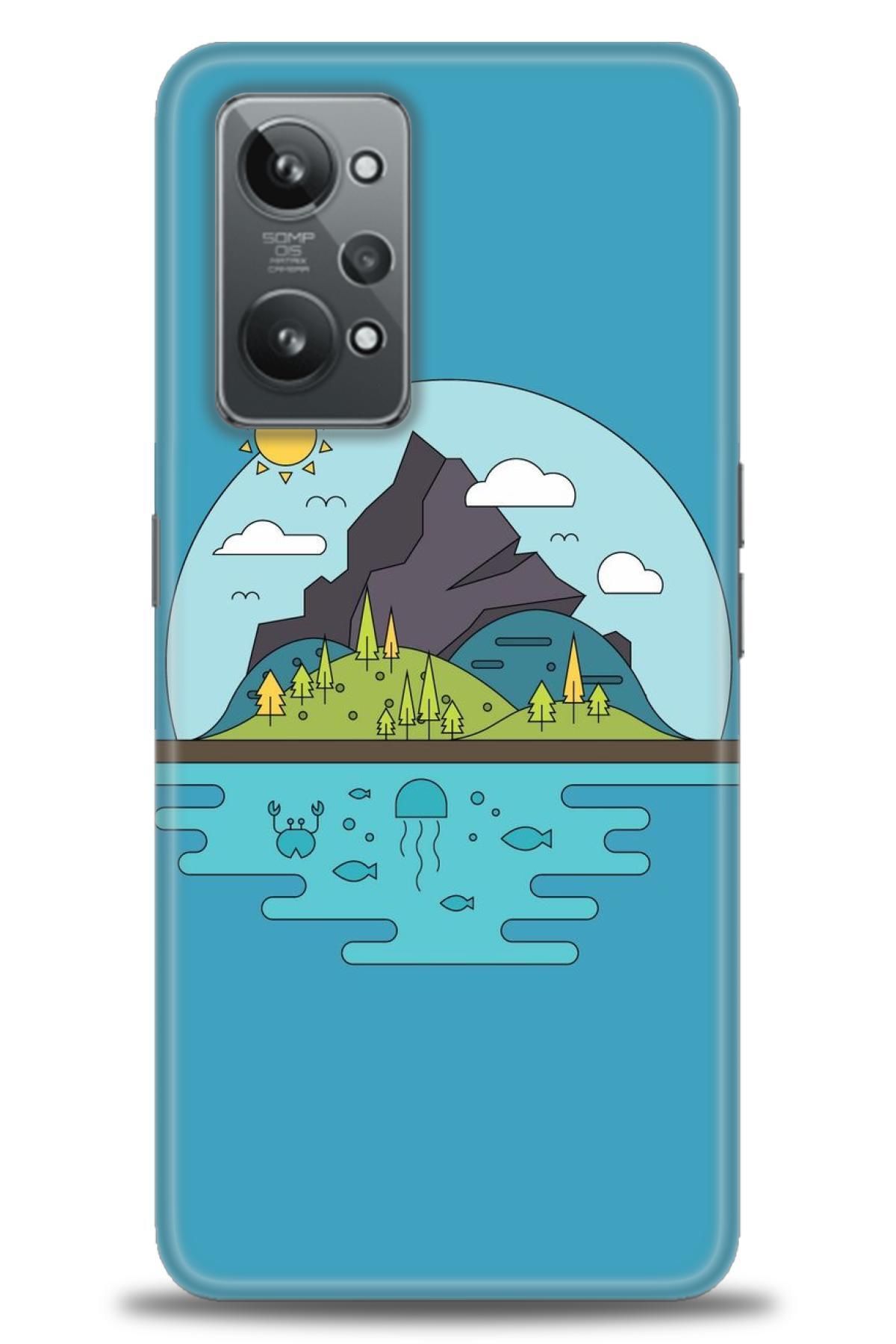 realme GT2 İle Uyumlu HD Baskılı Desenli Silikon Kılıf - 845