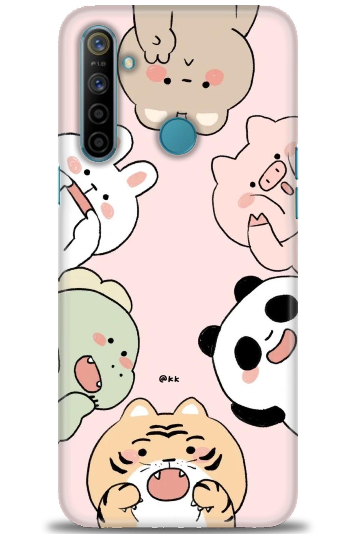 realme C3 / C3i İle Uyumlu HD Baskılı Desenli Silikon Kılıf - 956
