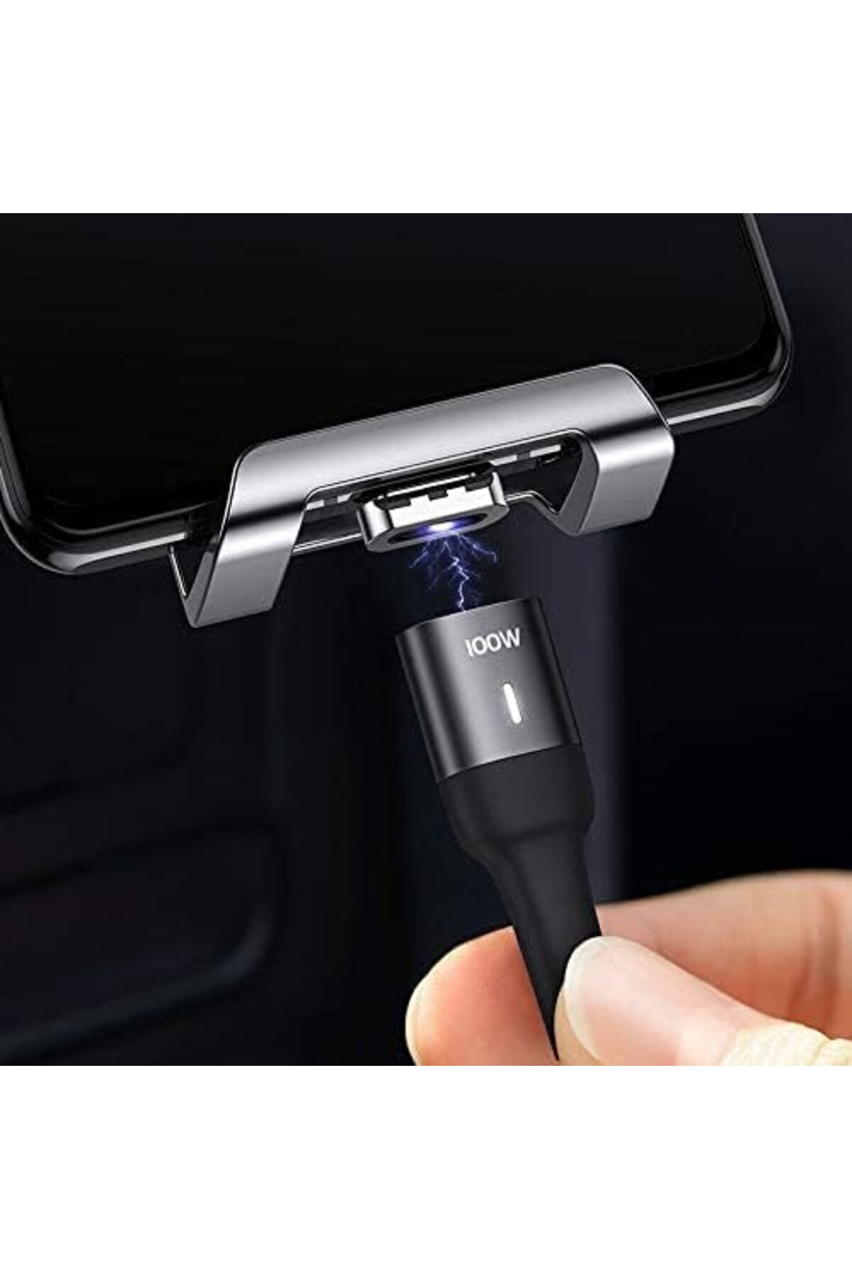 Usams-Magnetic Cable for Fast Charging and Data Transfer, USB-C to USB-C, 100W, 1.5M - USAMS 7