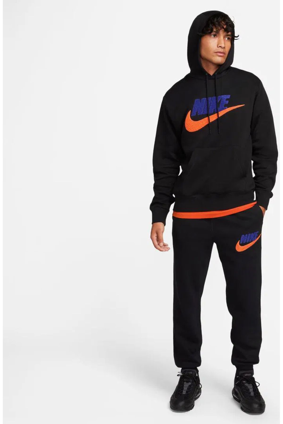 Nike Club Fleece Erkek Siyah Sweatshirt