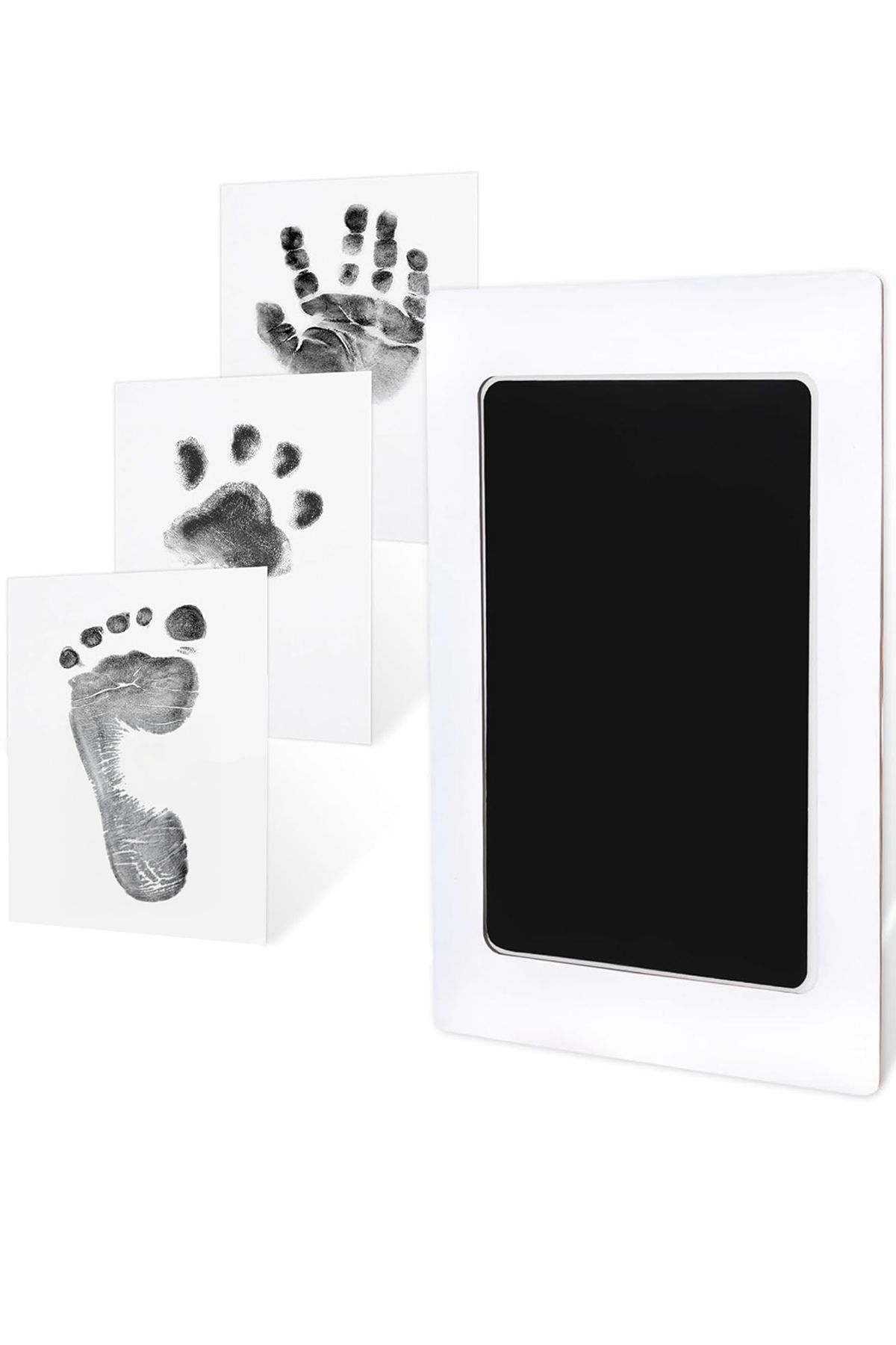 Moky Design Bebek El Ayak İzi Seti, Temassız Mürekkep Baskı Kiti, Yenidoğan Kedi Köpek Pati Hediyelik (1 Kit)