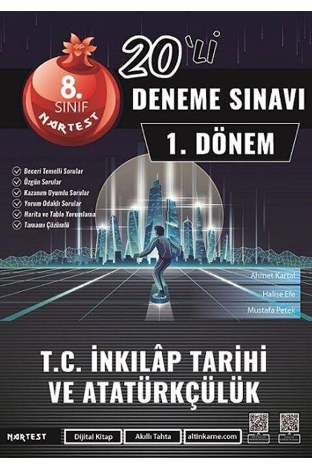 Ankara Kitap Merkezi 8. Sınıf T.C. İnkılap Tarihi ve Atatürkçülük 1. Dönem Mod 20 Deneme Nartest Yayınları