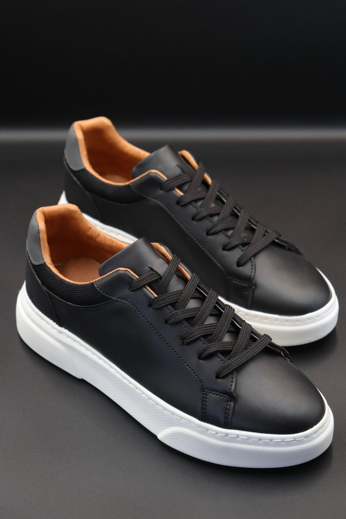 HEROD Erkek Siyah Sneaker Ayakkabı | Hafif Taban, Şehir Stili, Günlük Rahat Kullanım