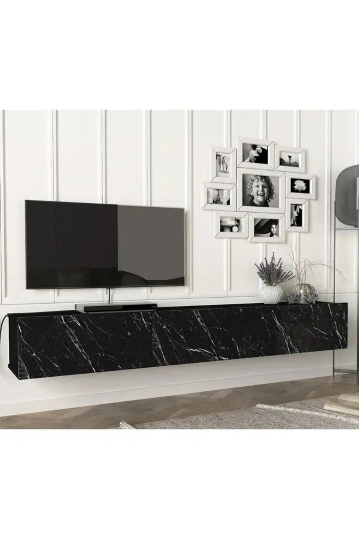 Sense Royal Mermer Desenli T.V Ünitesi