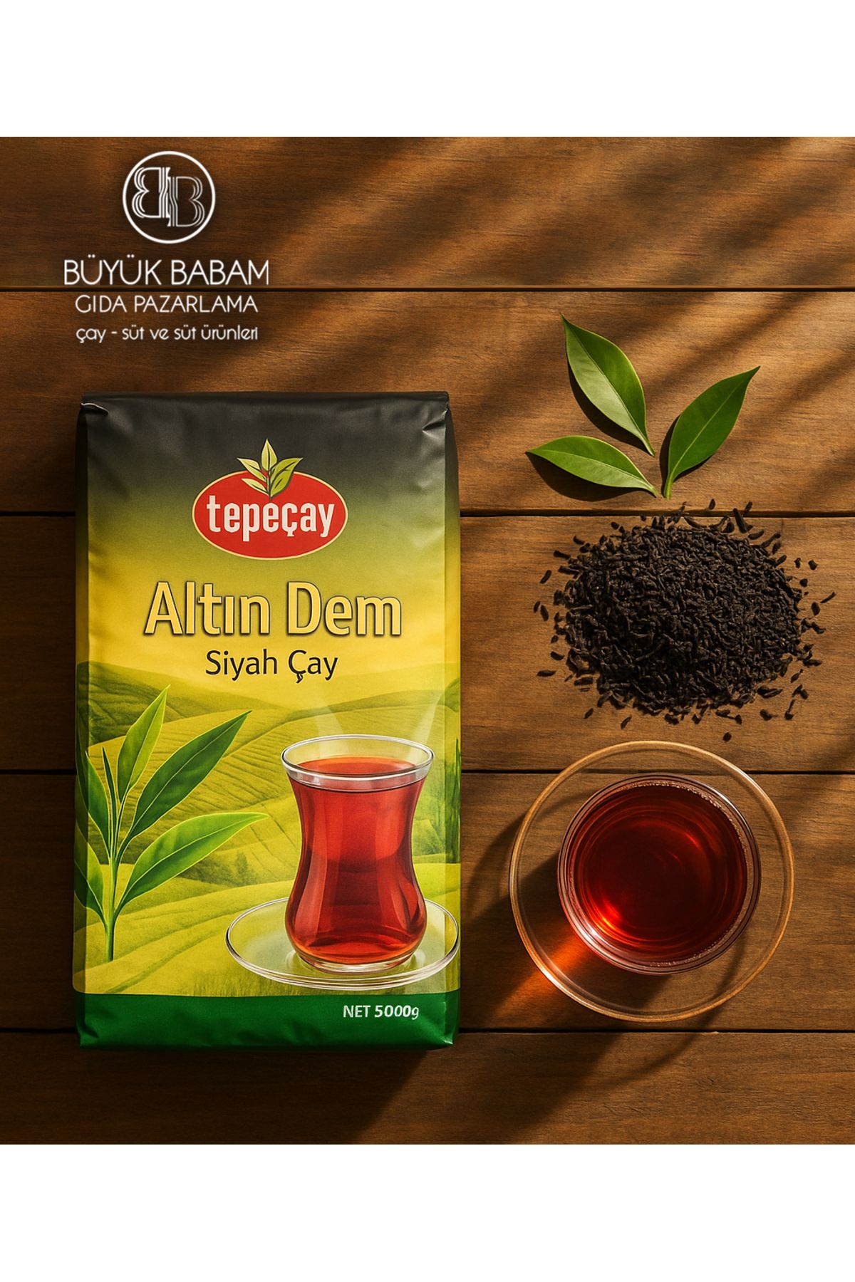 TEPE ÇAY ALTIN DEM SİYAH ÇAY 5000 GR