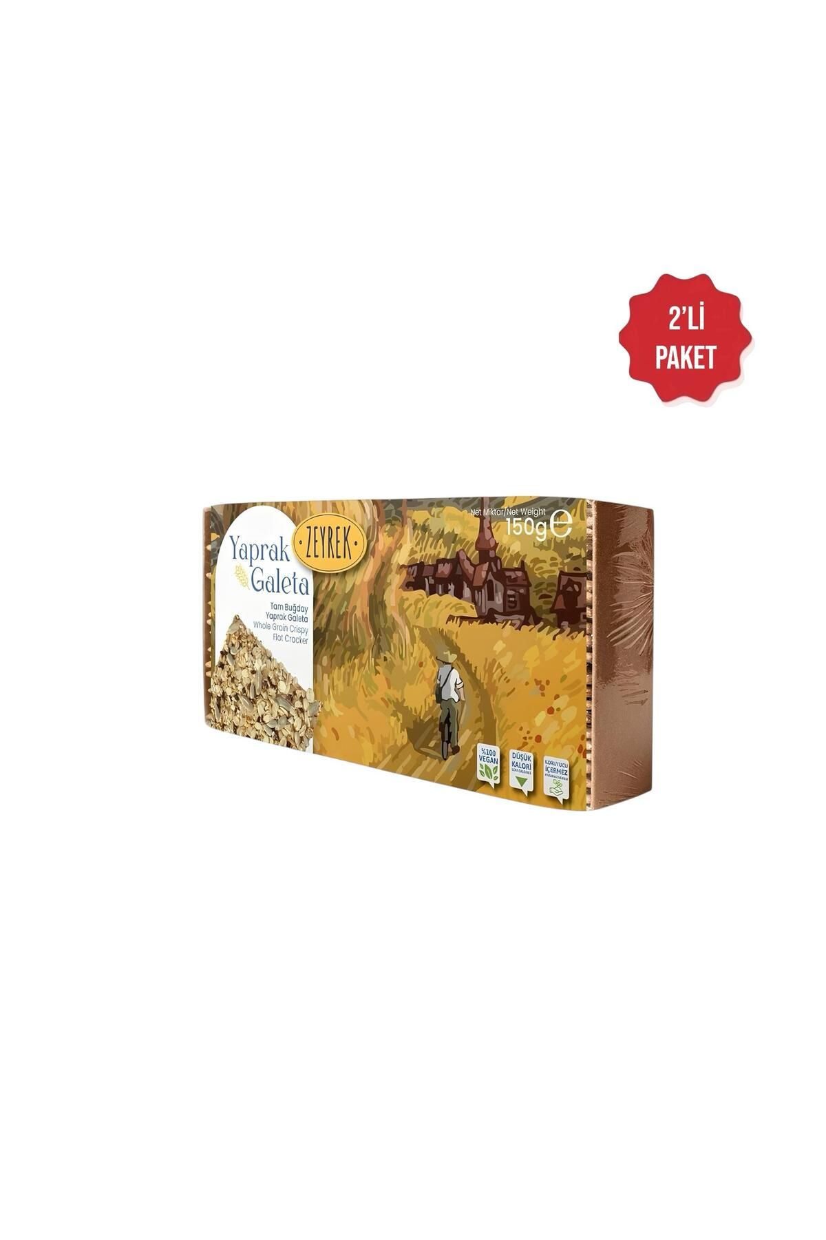Zeyrek TAM BUĞDAYLI&TAHILLI YAPRAK GALETA 150GR 2'Lİ SET 300 GR