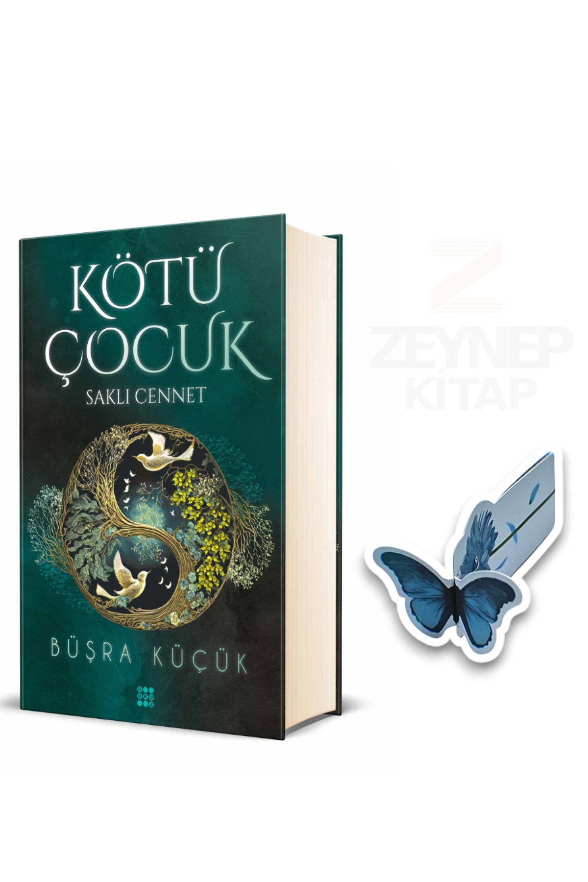 Dokuz Yayınları Kötü Çocuk 4-Saklı Cennet(CİLTLİ)Özel Tasarım Kelebek Ayraç Hediye