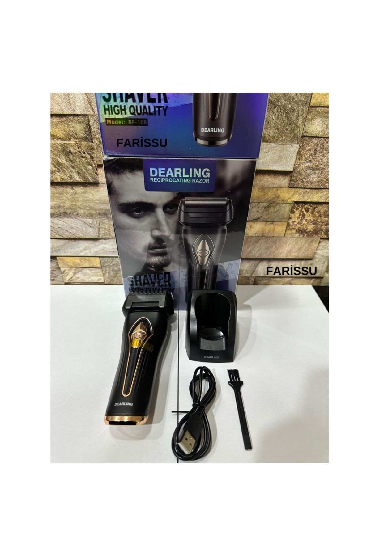 teknotrust Dearling RF-108 Şarjlı Günlük Tıraş Makinesi – Sıfır Sakal & Pratik Bakım