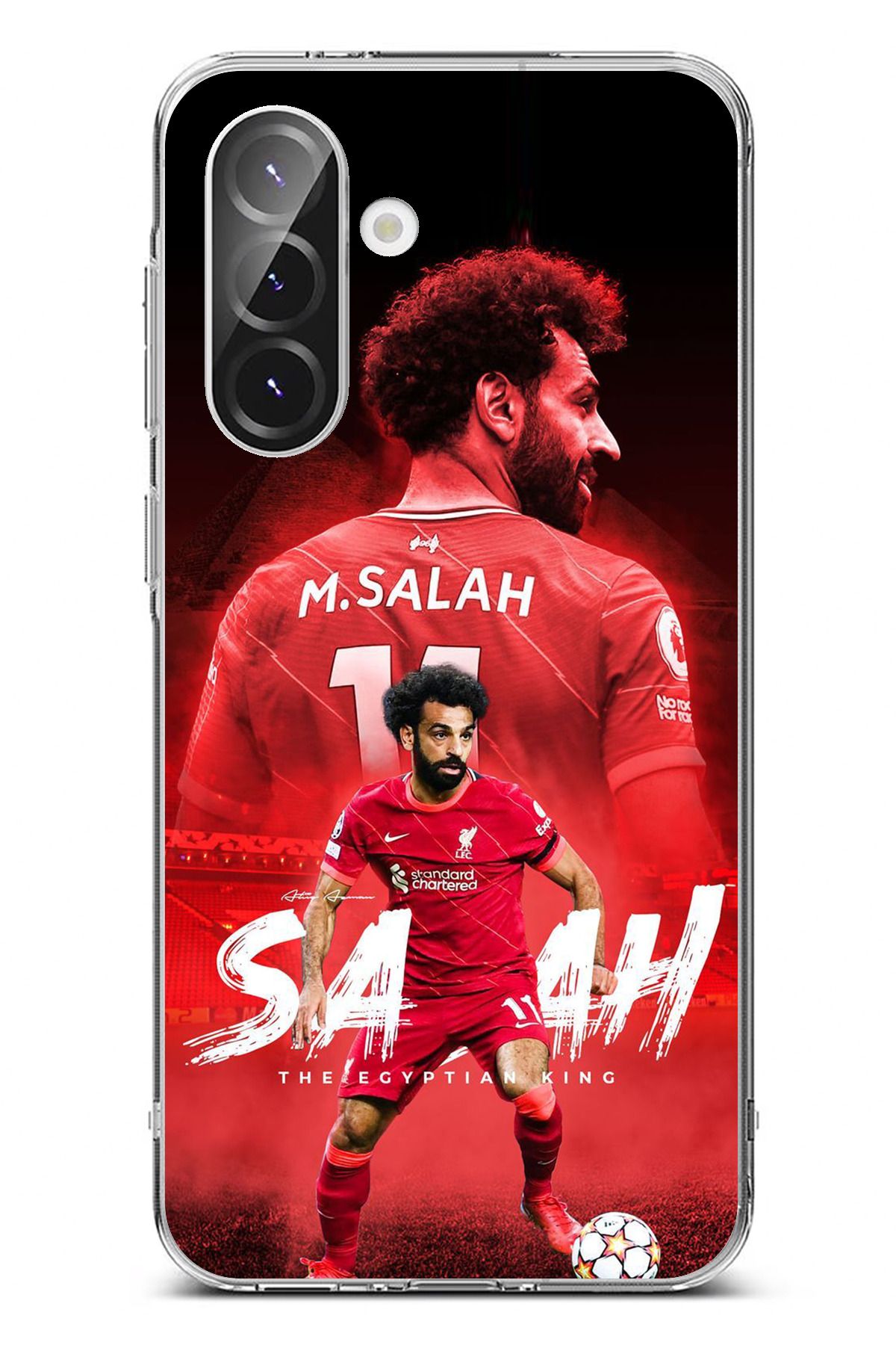TechTree Galaxy A56 Uyumlu Muhammed Salah Şeffaf Silikon Kılıf
