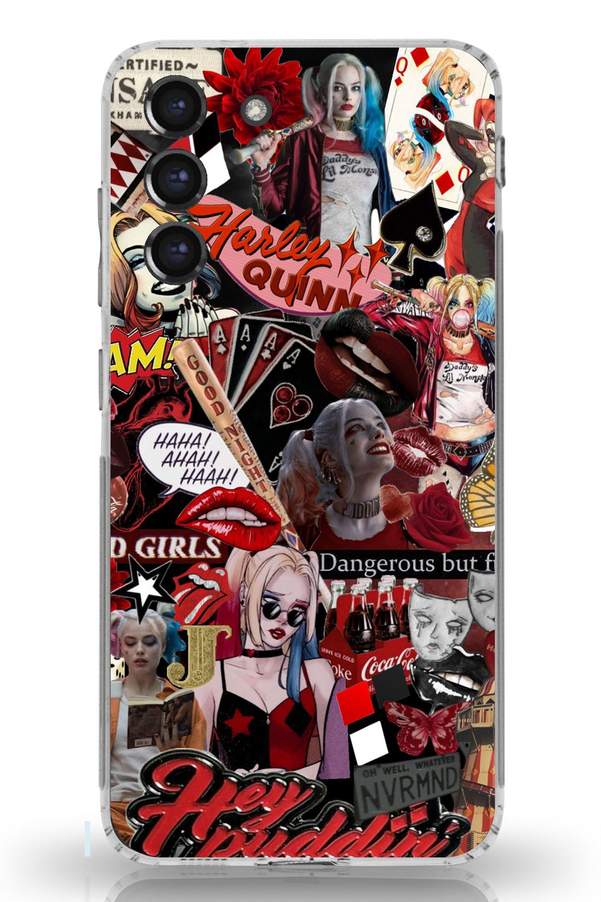TechTree Galaxy S21 FE Uyumlu Harley Quinn Şeffaf Silikon Kılıf