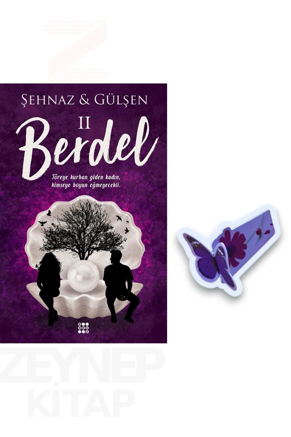 Dokuz Yayınları Berdel 2(CİLTLİ)Özel Tasarım Kelebek Ayraç Hediye