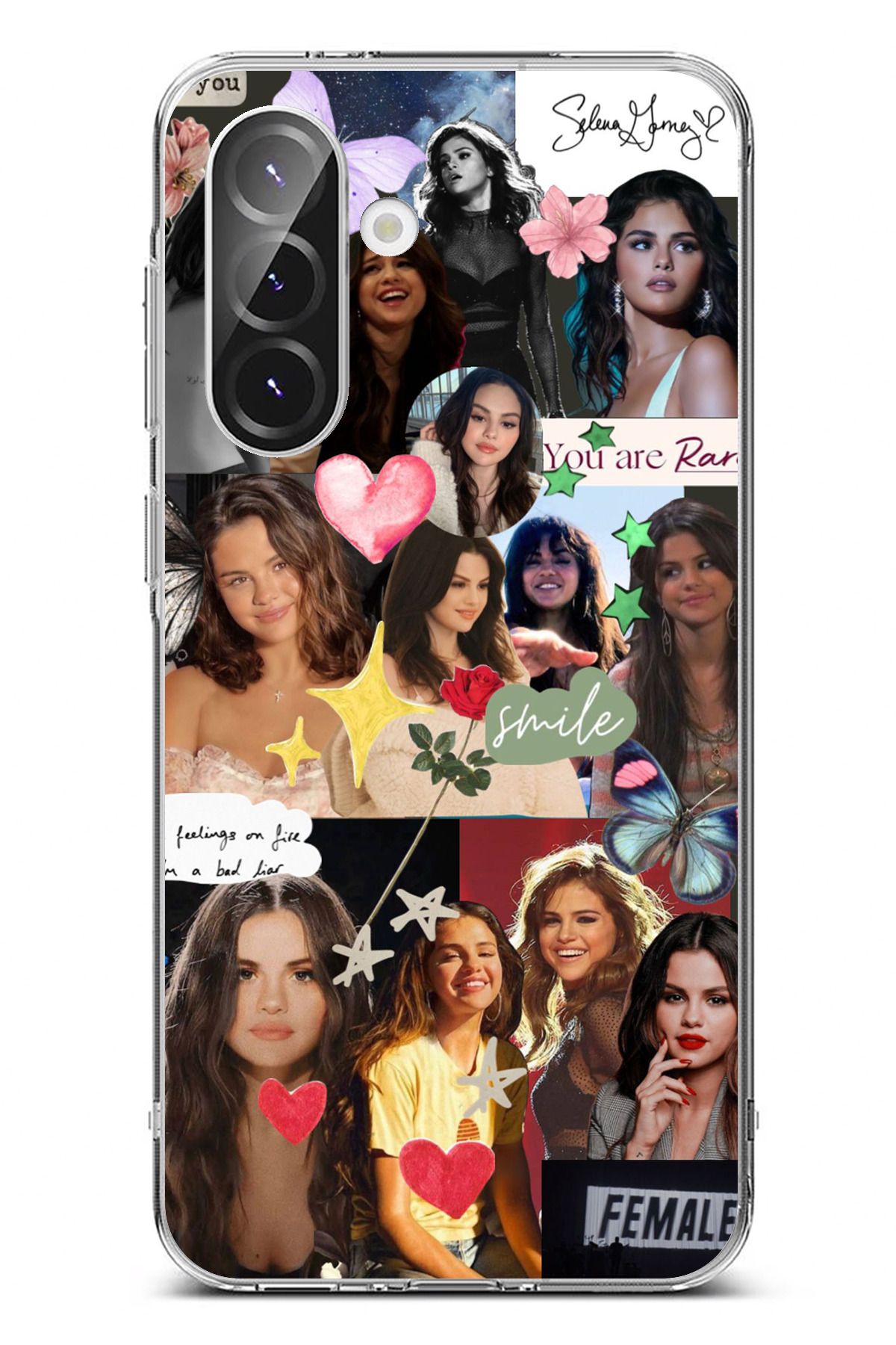 TechTree Galaxy A56 Uyumlu Selena Gomez Şeffaf Silikon Kılıf