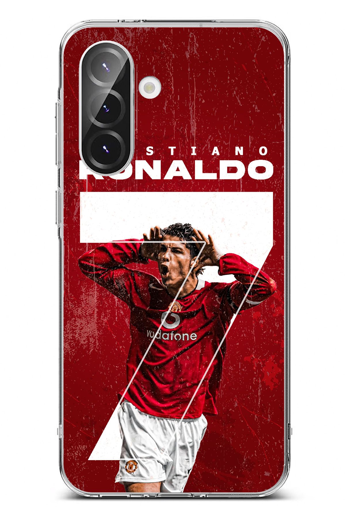 TechTree Galaxy A36 Uyumlu Ronaldo 7 Tasarımlı Şeffaf Silikon Kılıf