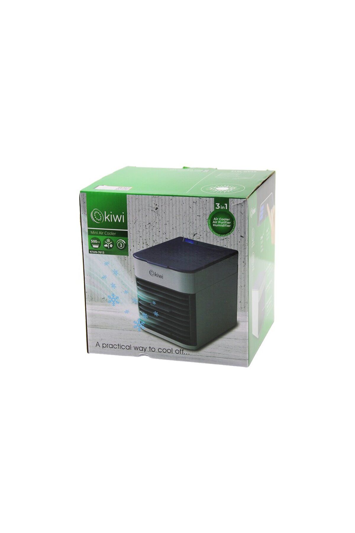 Light up KİWİ KFAN-7613 3İN1=SOĞUK BUHARLI NEMLENDİRME - USB FAN - GECE LAMBAMASA ÜSTÜVANTİLATÖR 50
