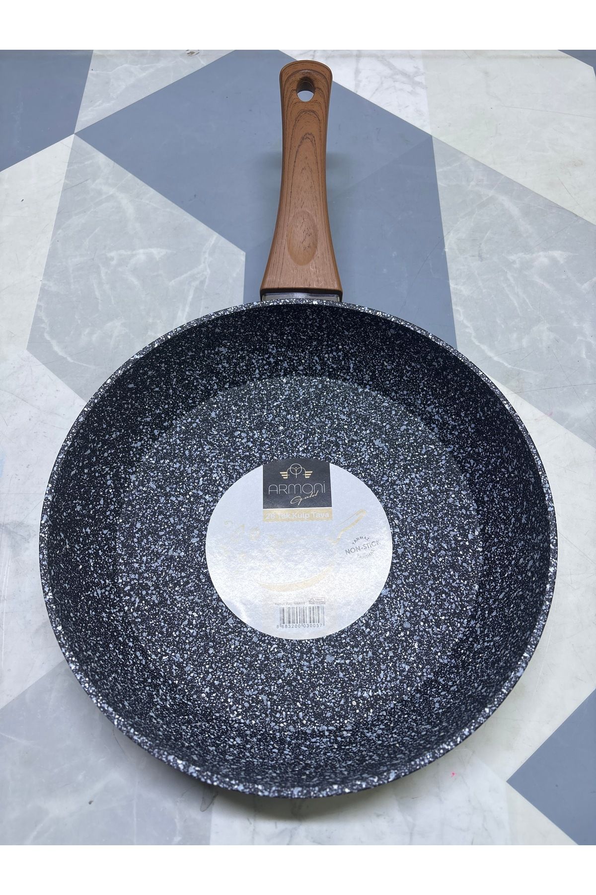 Armoni 26cm Tek Kulp Granit Tava