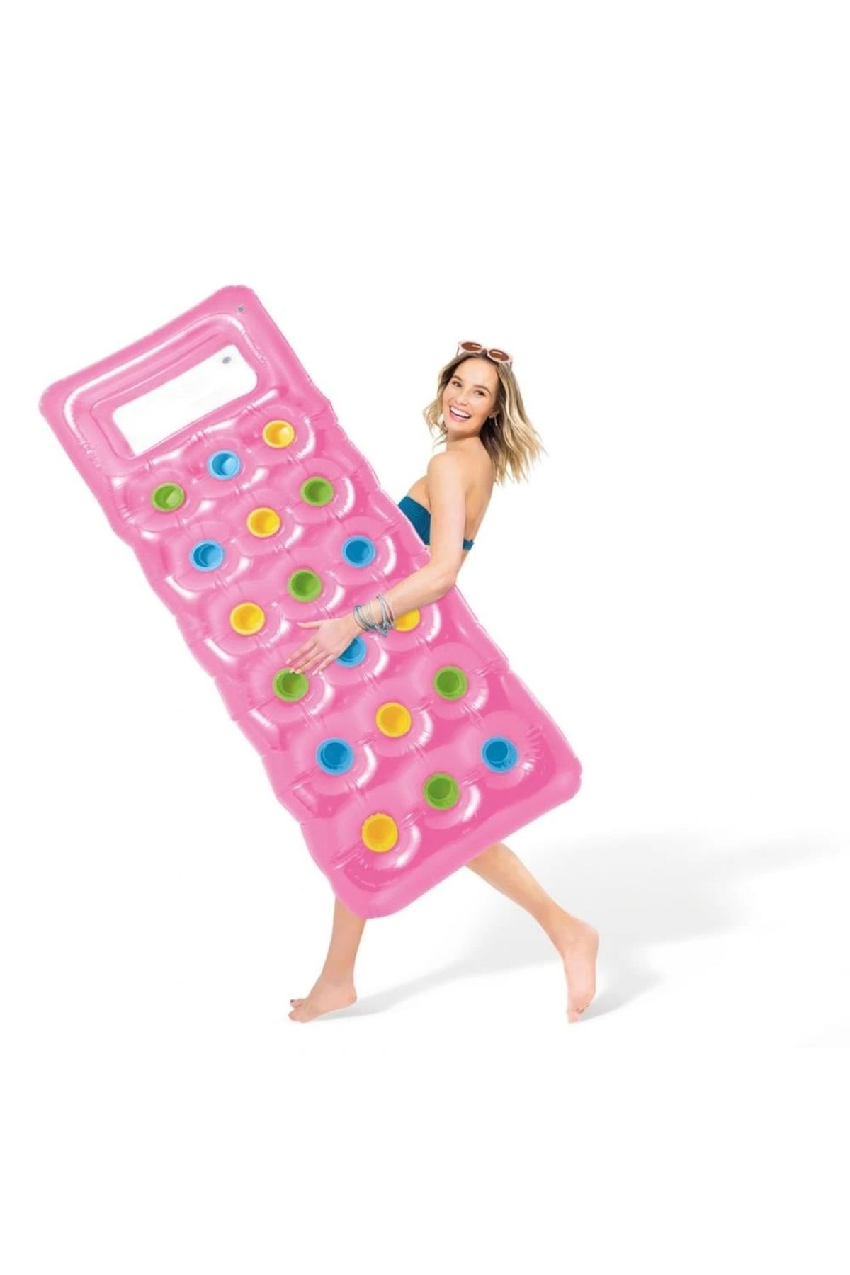 Tolzan - RENKLİ PENCERELİ BARDAKLI YATAK 188 CM