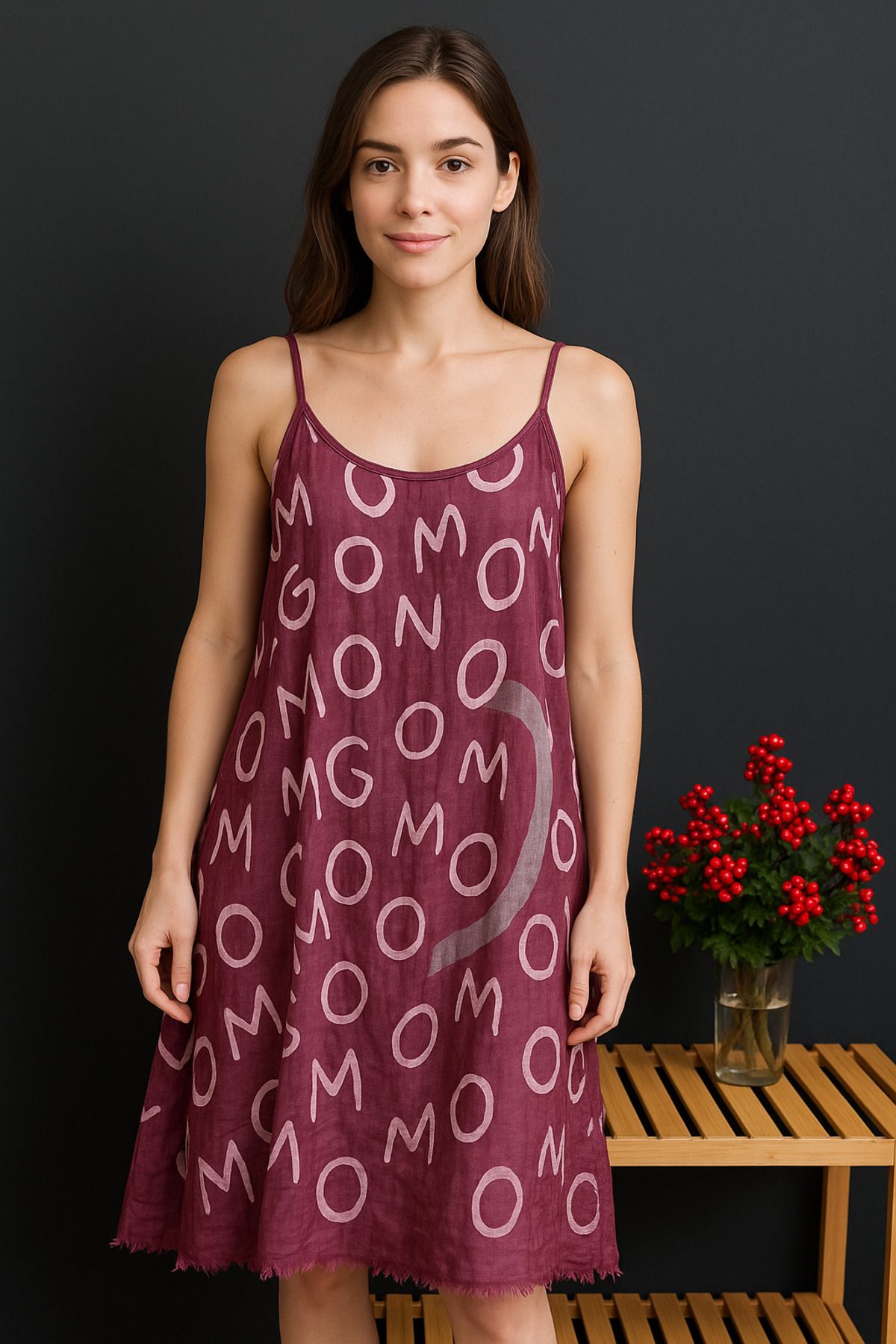 MODA İp Askılı Yazlık Sahil Elbisesi