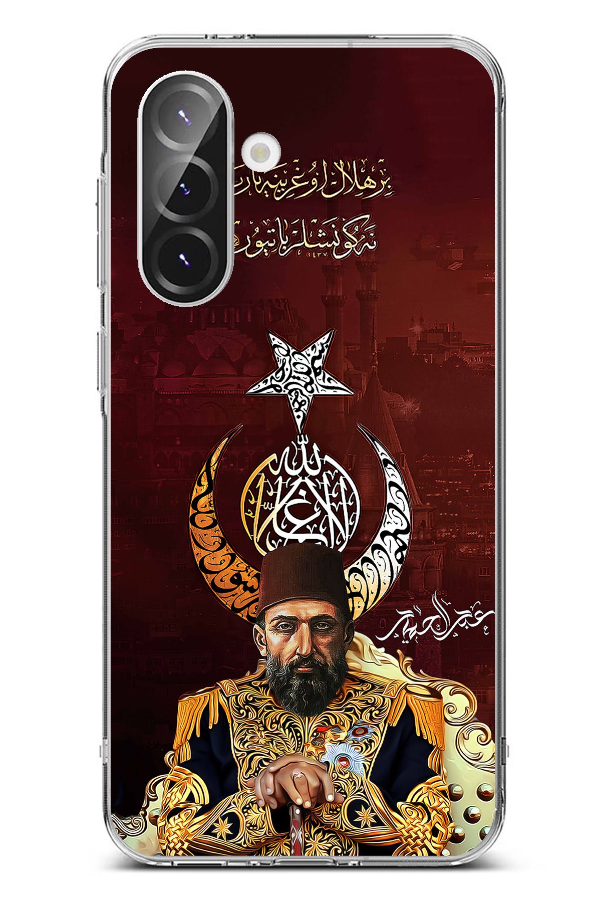 TechTree Galaxy A56 Uyumlu Abdülhamid Han Şeffaf Silikon Kılıf