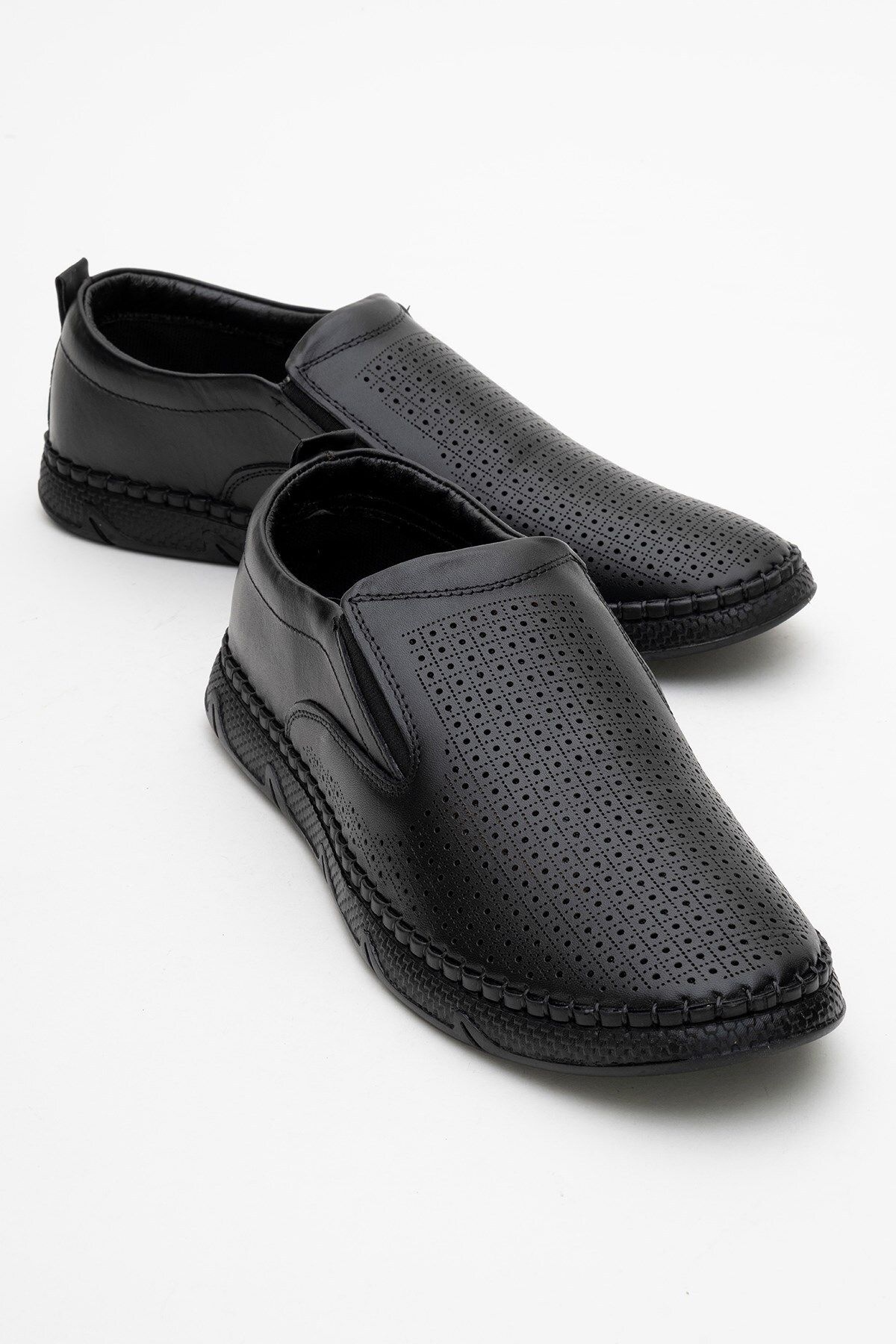 maximoda Hakiki Deri, Delikli, Yazlık, Tabana Dikişli, Erkek Deri Ayakkabı