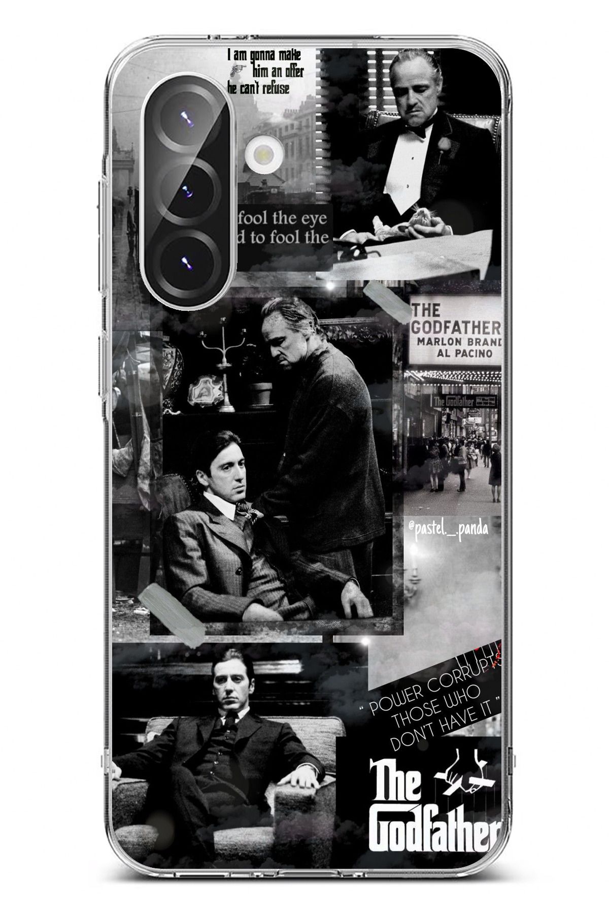 TechTree Galaxy A36 Uyumlu The GodFather Baba Film Tasarımlı Şeffaf Silikon Kılıf